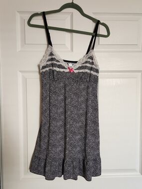 Black And White Polka Dot Nightie